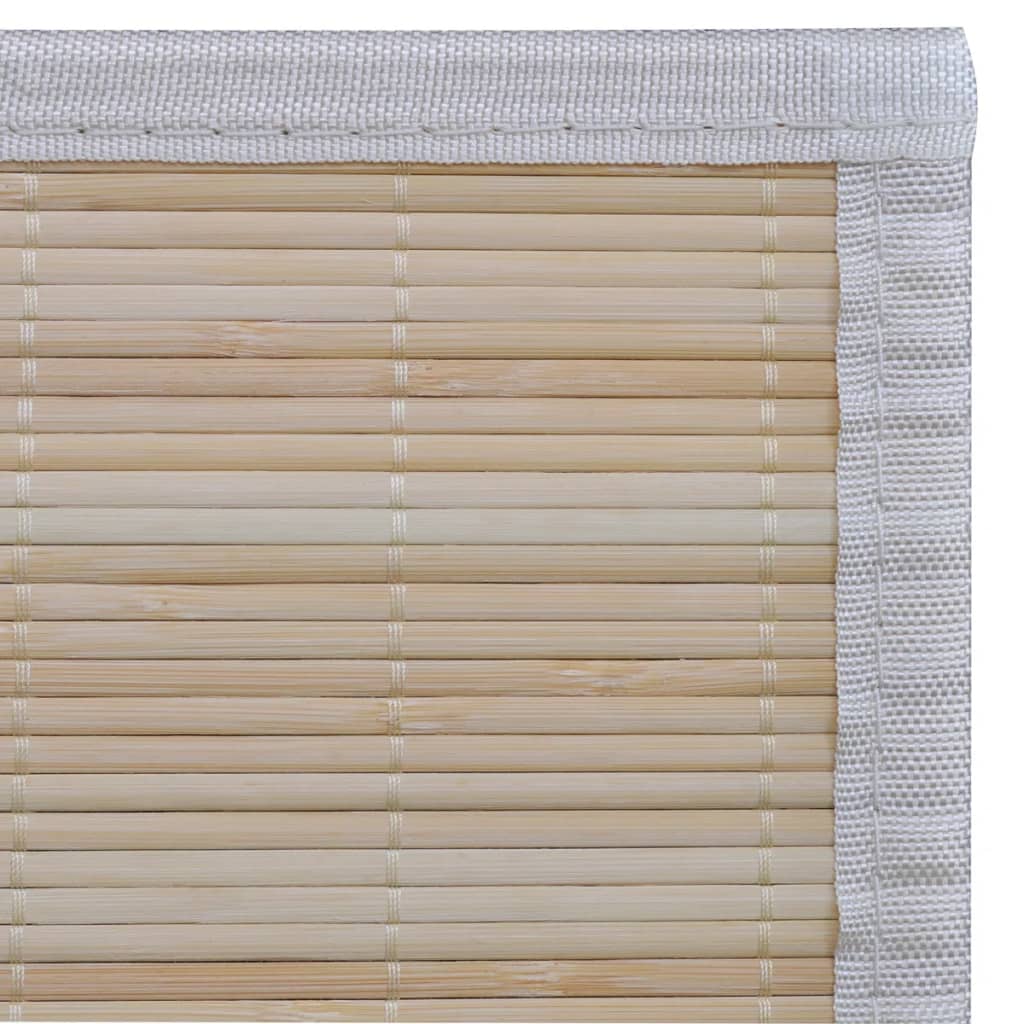 Covoare de bambus natural, 2 buc., 120x180 cm, dreptunghiulare