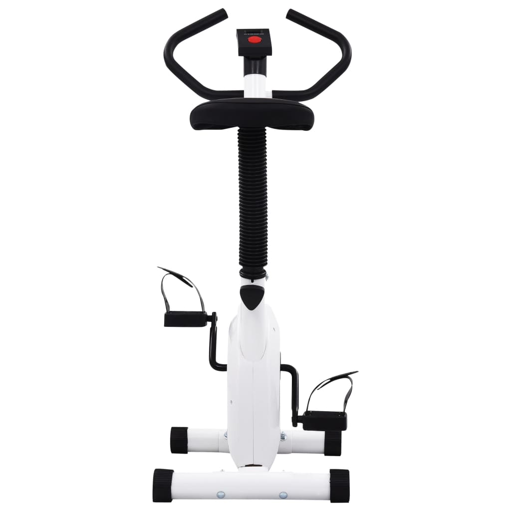 Fitness bike with resistance belt, white