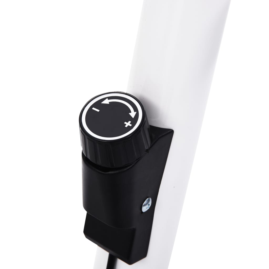 Fitness bike with resistance belt, white
