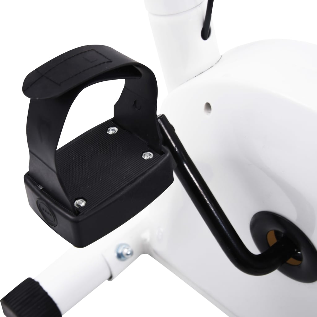 Fitness bike with resistance belt, white