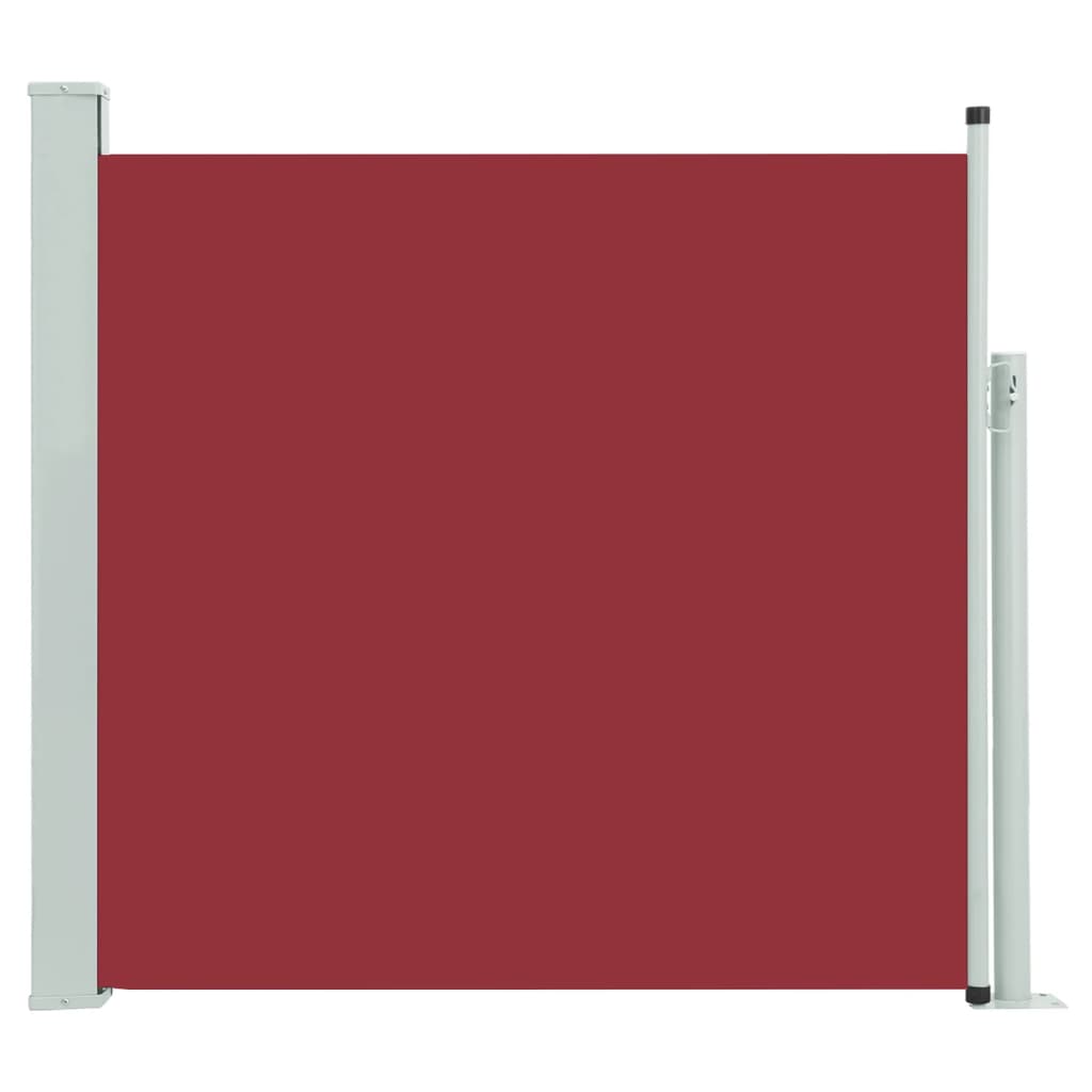 Copertină laterală retractabilă de terasă, roșu, 170 x 300 cm