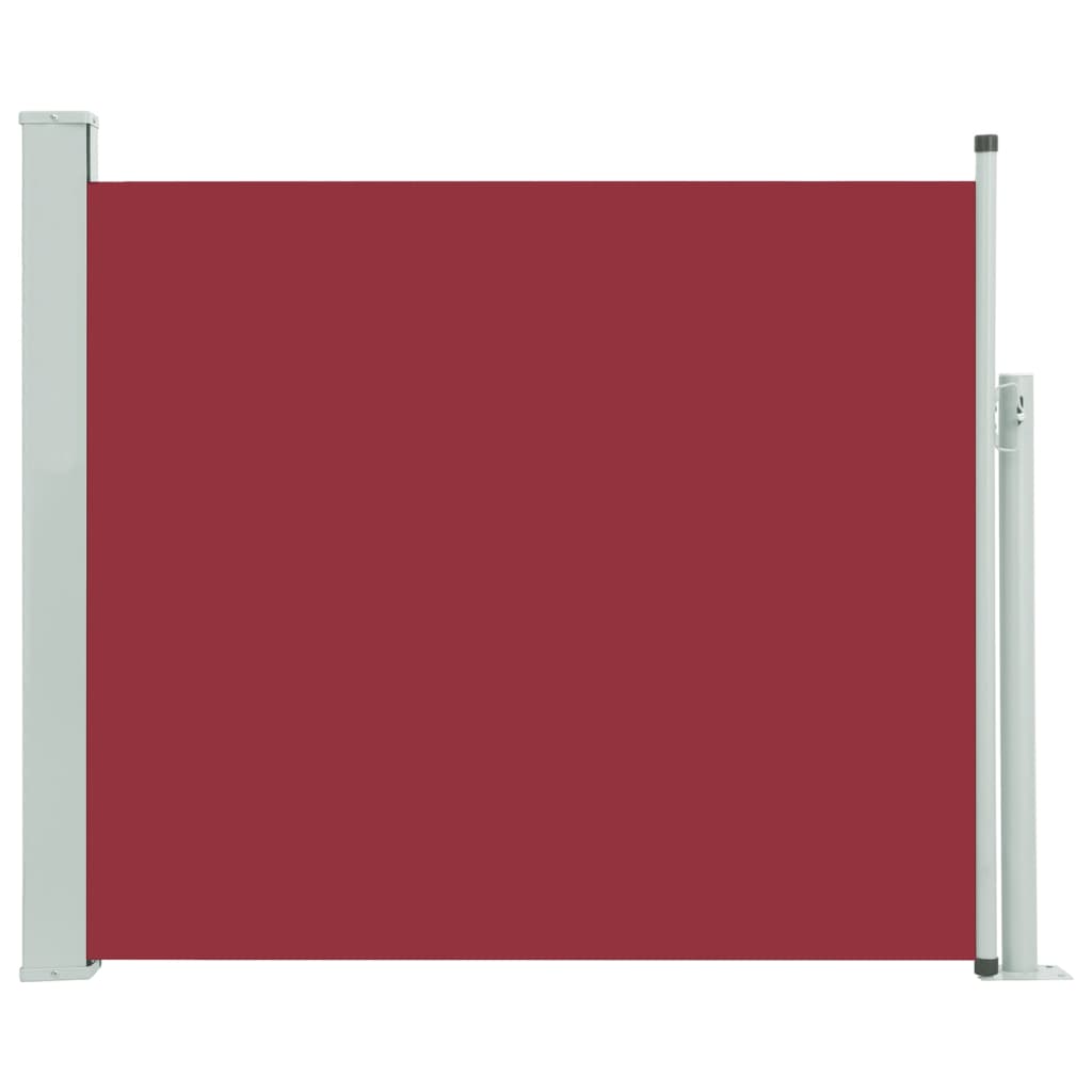 Copertină laterală retractabilă de terasă, roșu, 100 x 300 cm