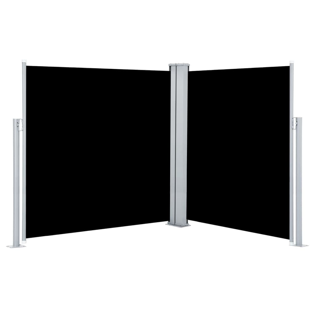 Copertină laterală retractabilă, negru, 140 x 600 cm