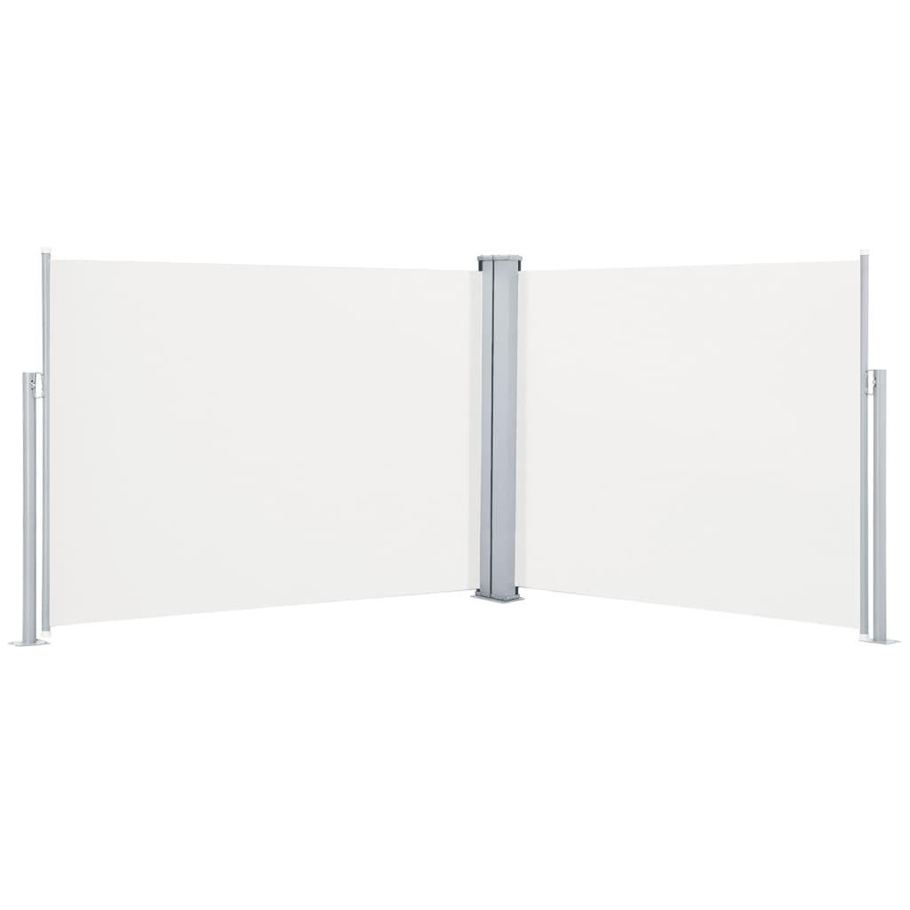Copertină laterală retractabilă, crem, 140 x 1000 cm