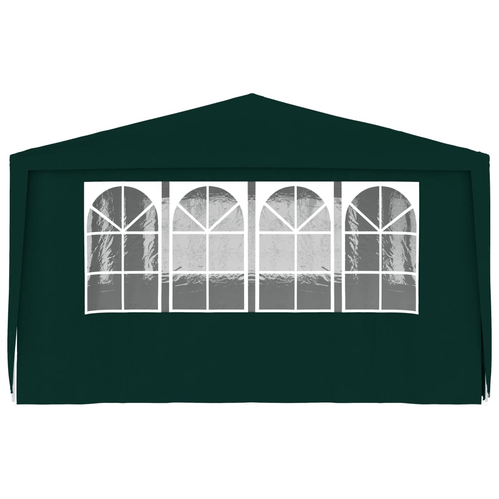 Cort de petrecere profesional cu pereți verde 4 x 6 m 90 g/m²