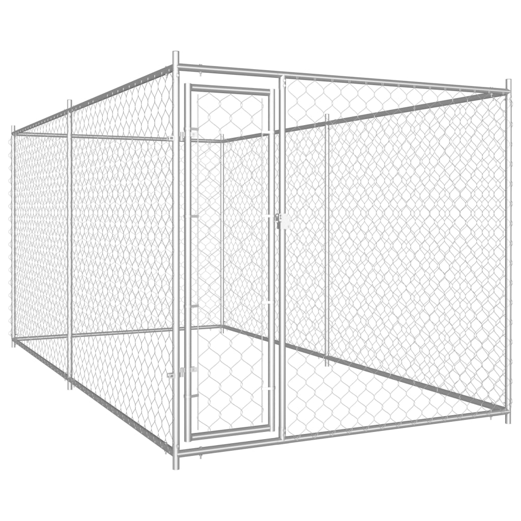 Outdoor dog paddock, 382 x 192 x 185 cm