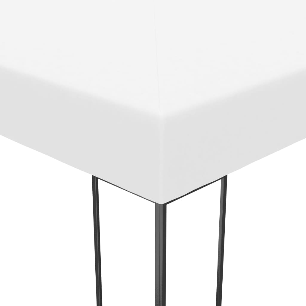 Pavilion de grădină, alb, 4x3x2,7 cm, oțel vopsit electrostatic