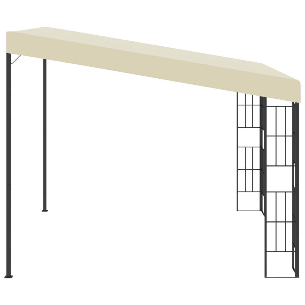 Pavilion de perete, crem, 3 x 3 m, material textil