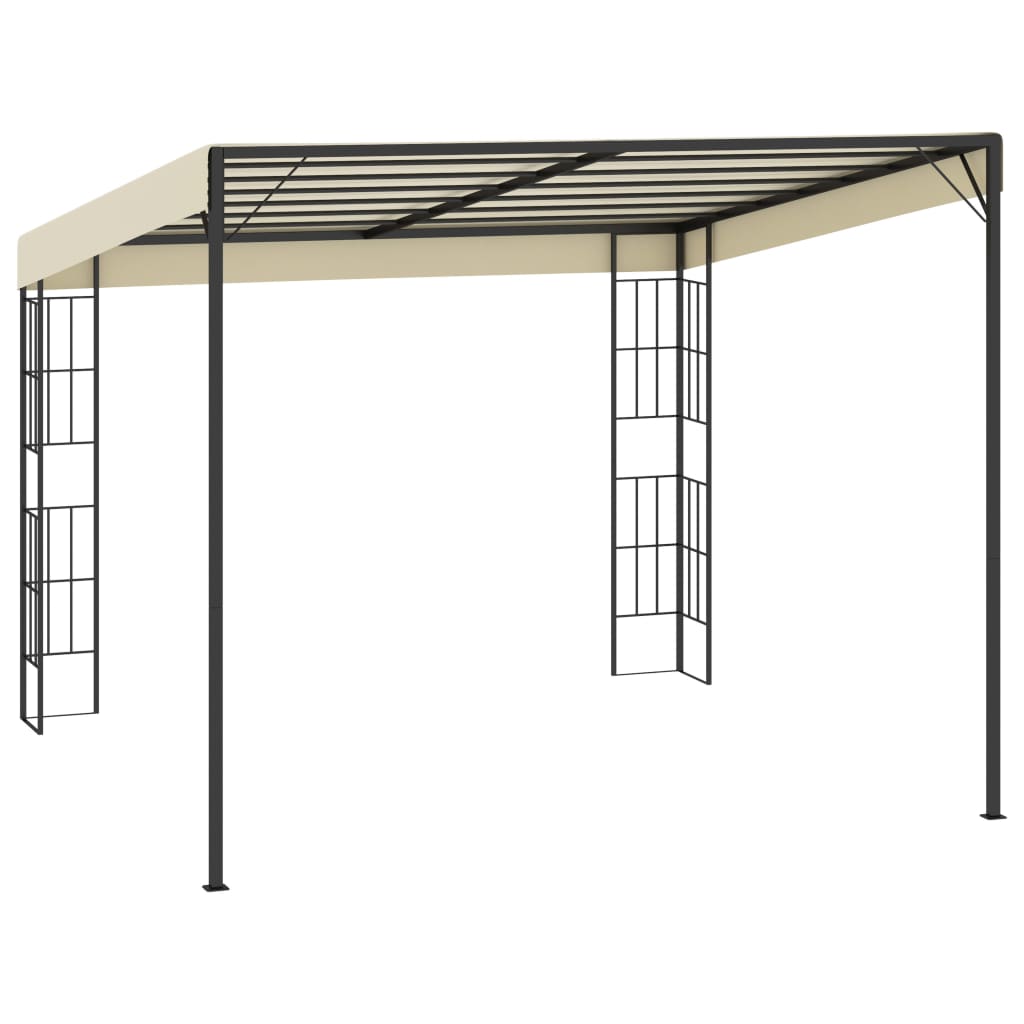 Pavilion de perete, crem, 3 x 3 m, material textil
