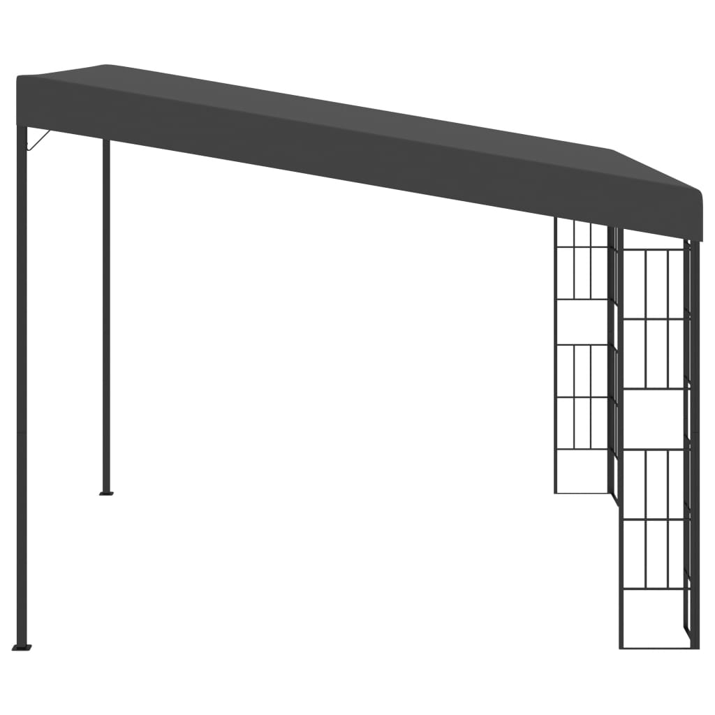 Pavilion de perete, antracit, 3 x 3 m, material textil