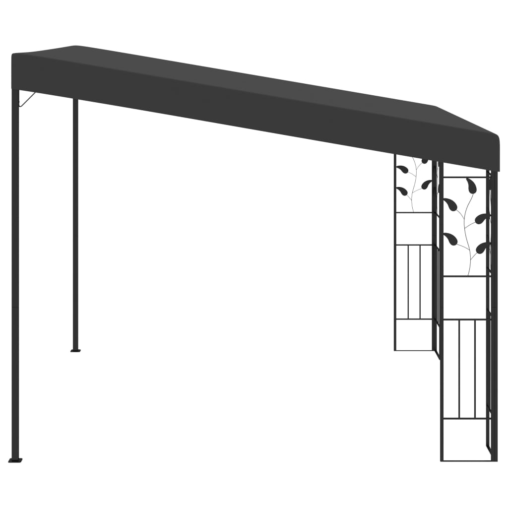 Pavilion de perete, antracit, 3 x 3 x 2,5 m