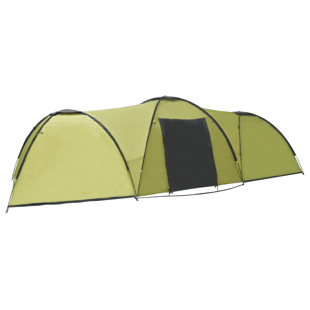 Igloo camping tent, 8 people, green, 650x240x190 cm