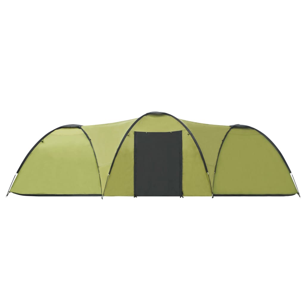 Igloo camping tent, 8 people, green, 650x240x190 cm