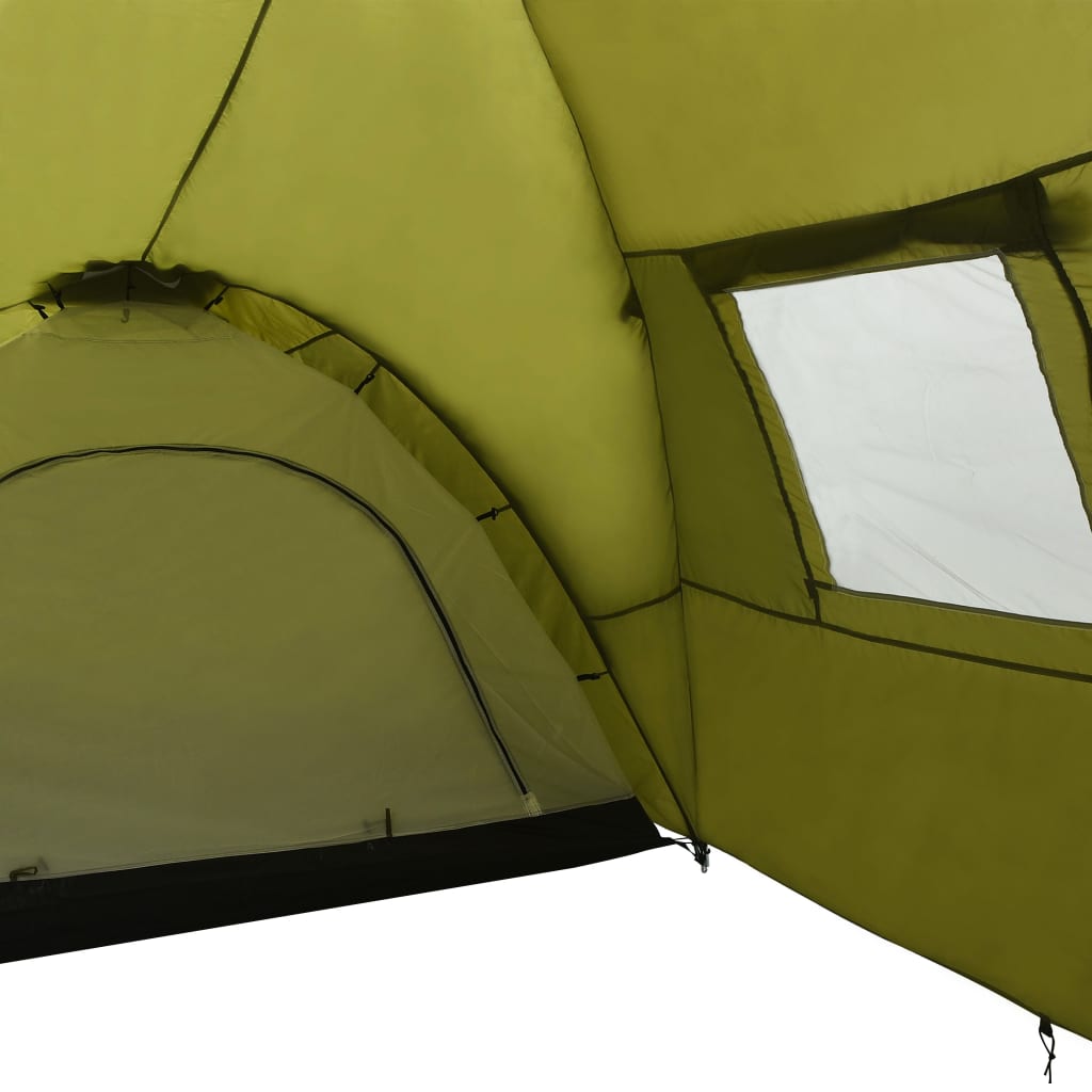 Igloo camping tent, 8 people, green, 650x240x190 cm