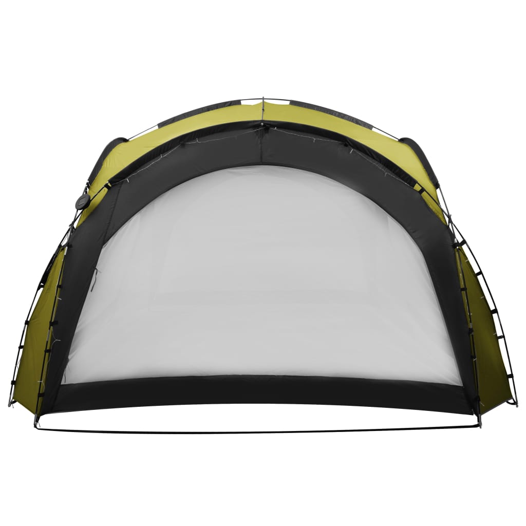 Cort petrecere cu LED & 4 pereți laterali, verde, 3,6x3,6x2,3 m