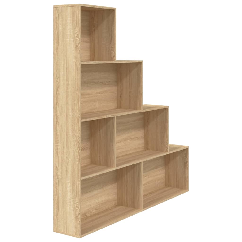 Bookcase/Room divider, sonoma oak, 155x24x160 cm, chipboard
