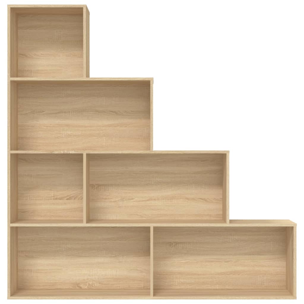Bookcase/Room divider, sonoma oak, 155x24x160 cm, chipboard