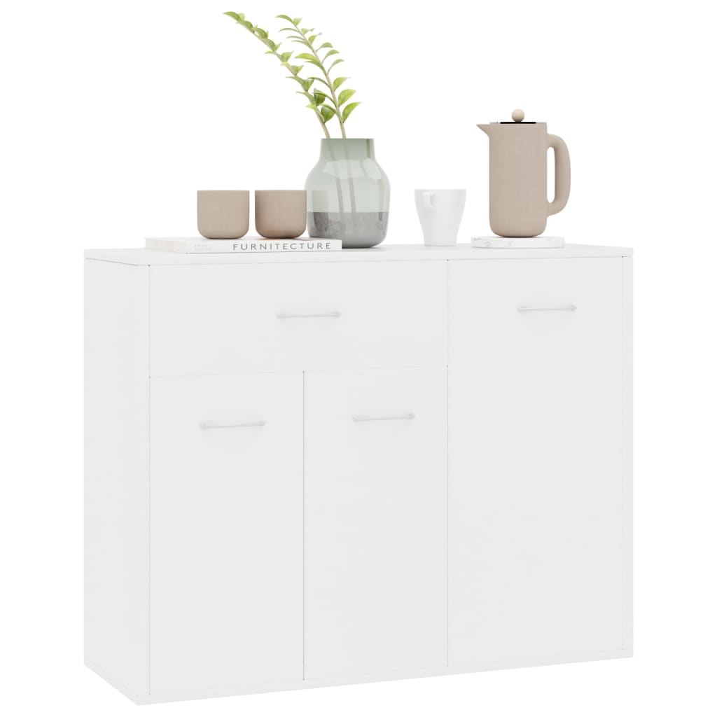 Sideboard, white, 88 x 30 x 70 cm, chipboard