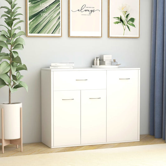Dulap, alb, 88 x 30 x 70 cm, lemn prelucrat