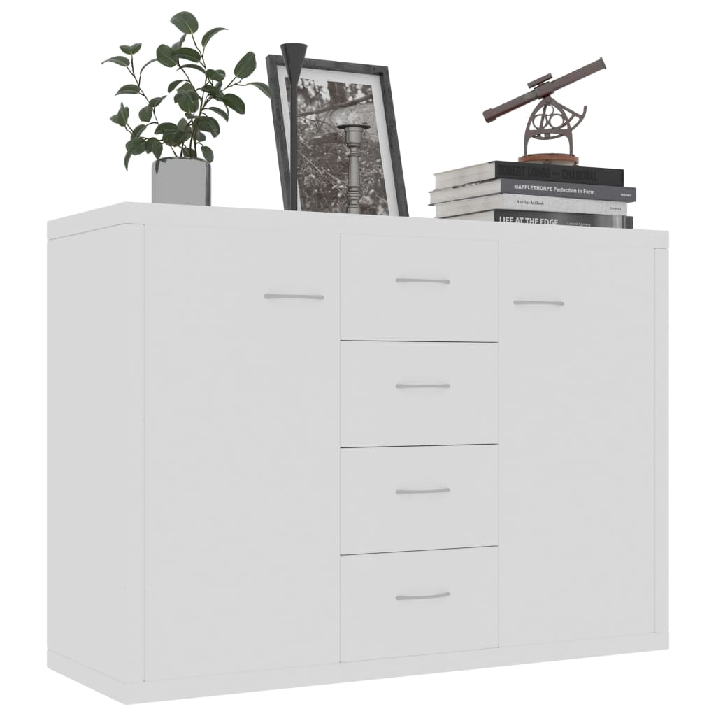 Sideboard, white, 88 x 30 x 65 cm, chipboard