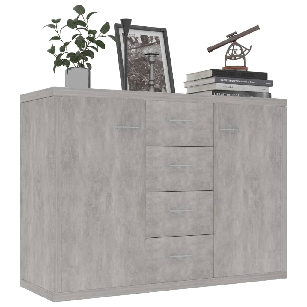 Sideboard, concrete gray, 88x30x65 cm, chipboard