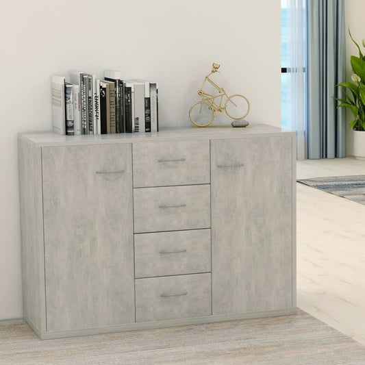 Sideboard, concrete gray, 88x30x65 cm, chipboard