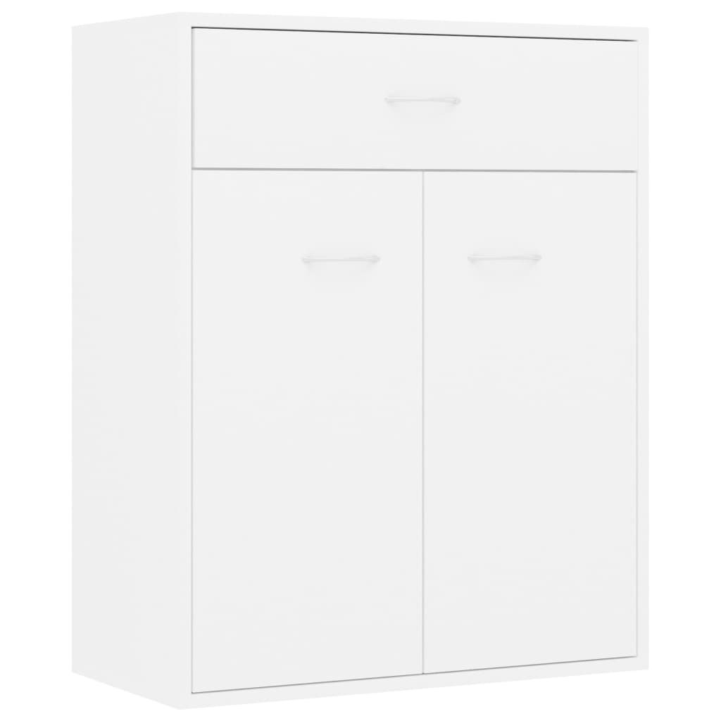Sideboard, white, 60x30x75 cm, chipboard