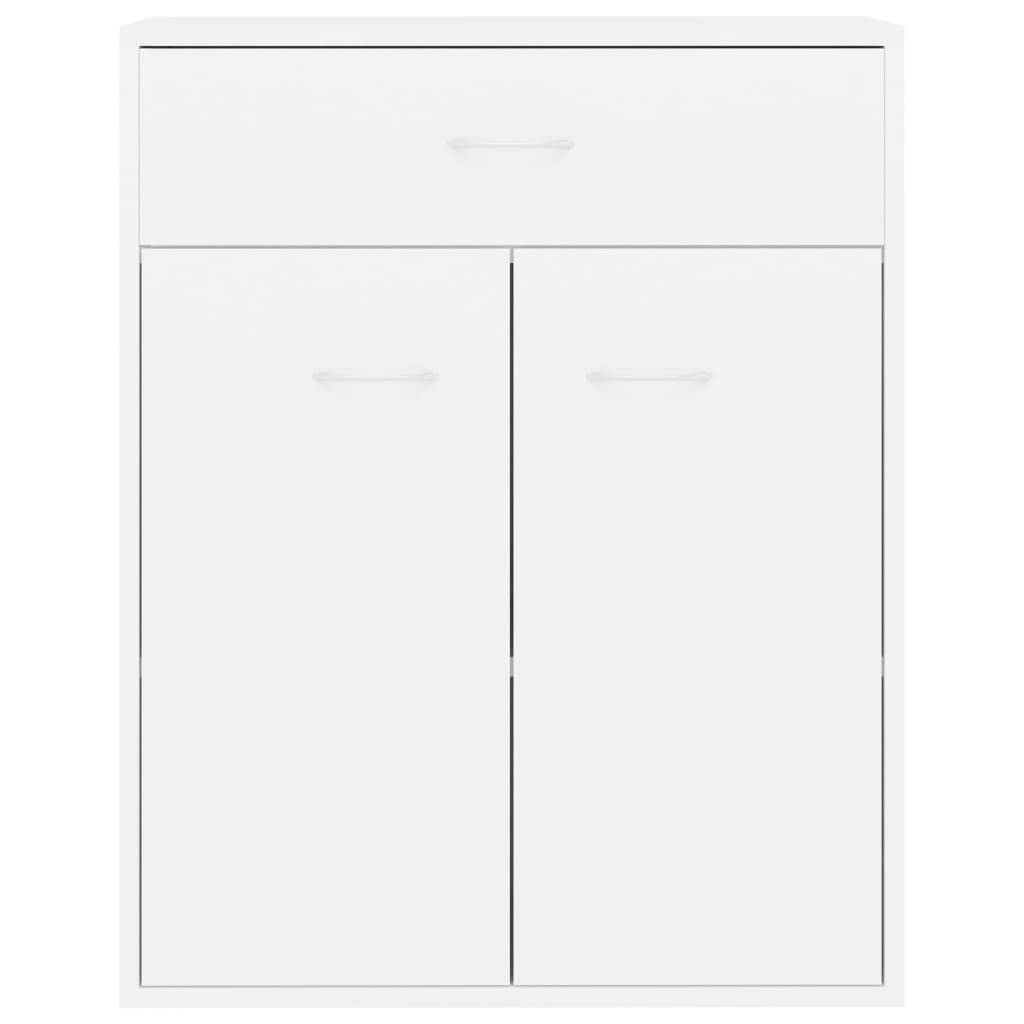 Sideboard, white, 60x30x75 cm, chipboard