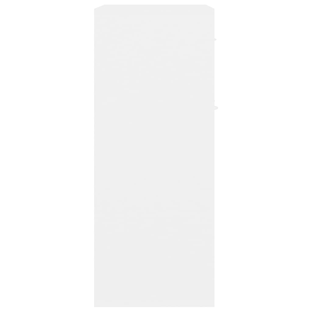 Sideboard, white, 60x30x75 cm, chipboard