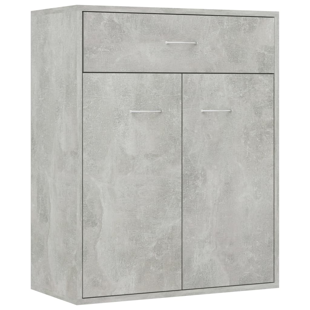 Sideboard, concrete gray, 60x30x75 cm, chipboard