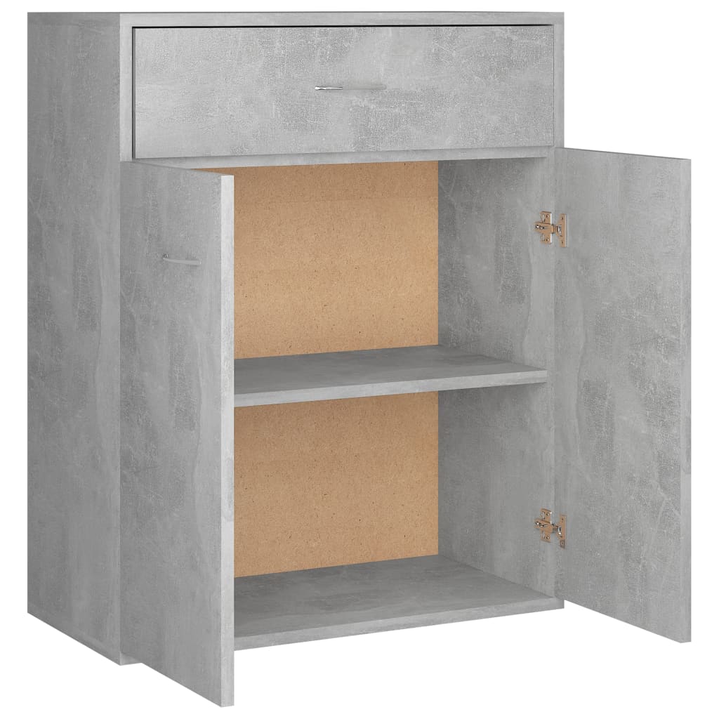 Sideboard, concrete gray, 60x30x75 cm, chipboard