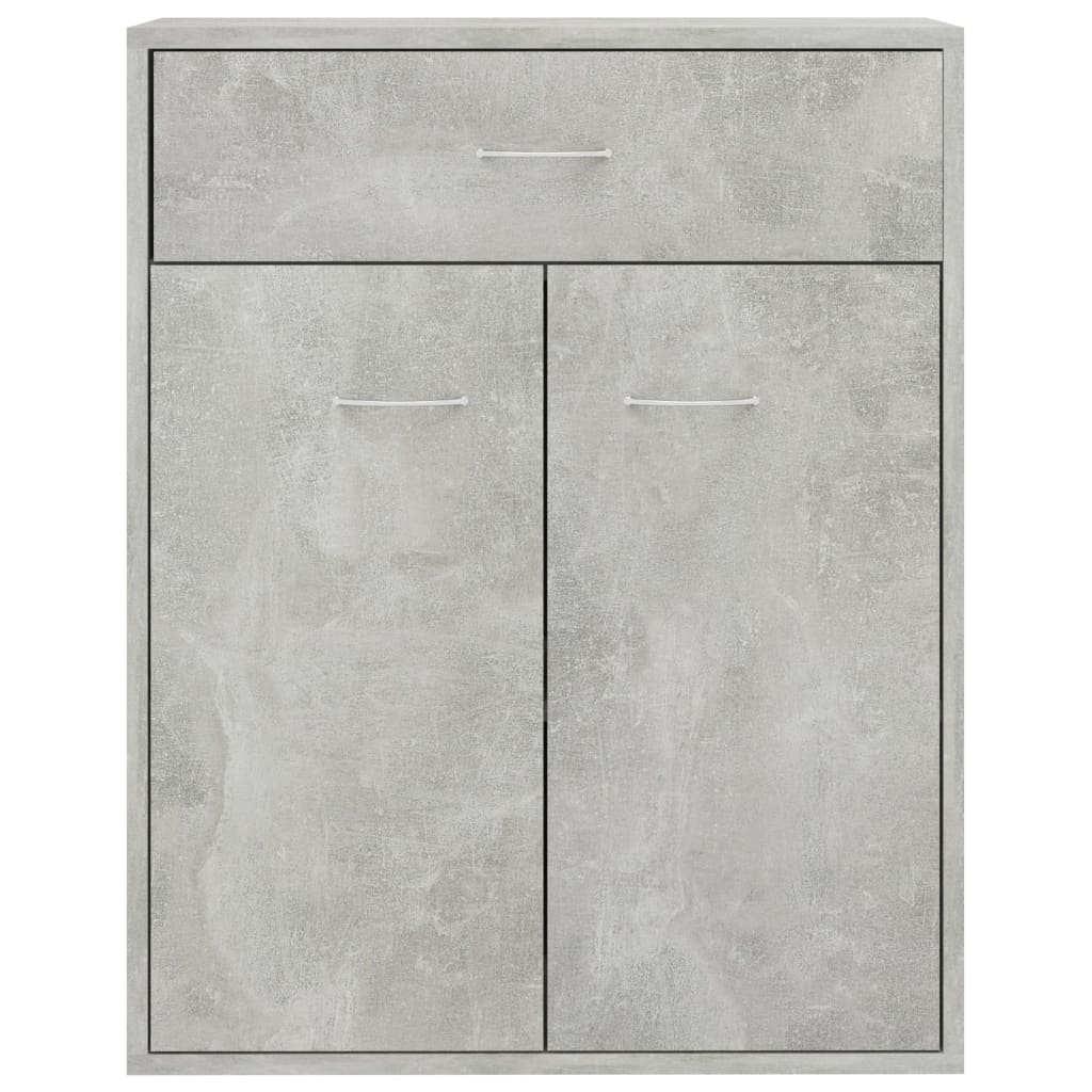Sideboard, concrete gray, 60x30x75 cm, chipboard