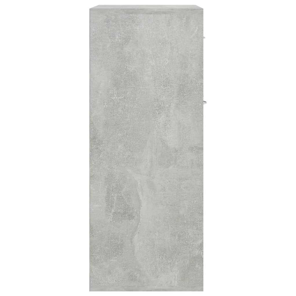 Sideboard, concrete gray, 60x30x75 cm, chipboard