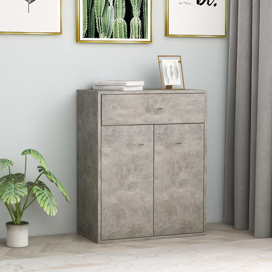 Sideboard, concrete gray, 60x30x75 cm, chipboard