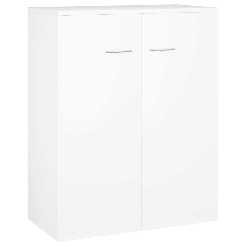 Sideboard, white, 60x30x75 cm, chipboard