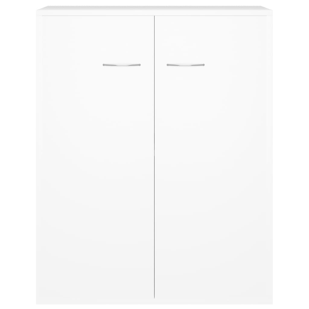 Sideboard, white, 60x30x75 cm, chipboard