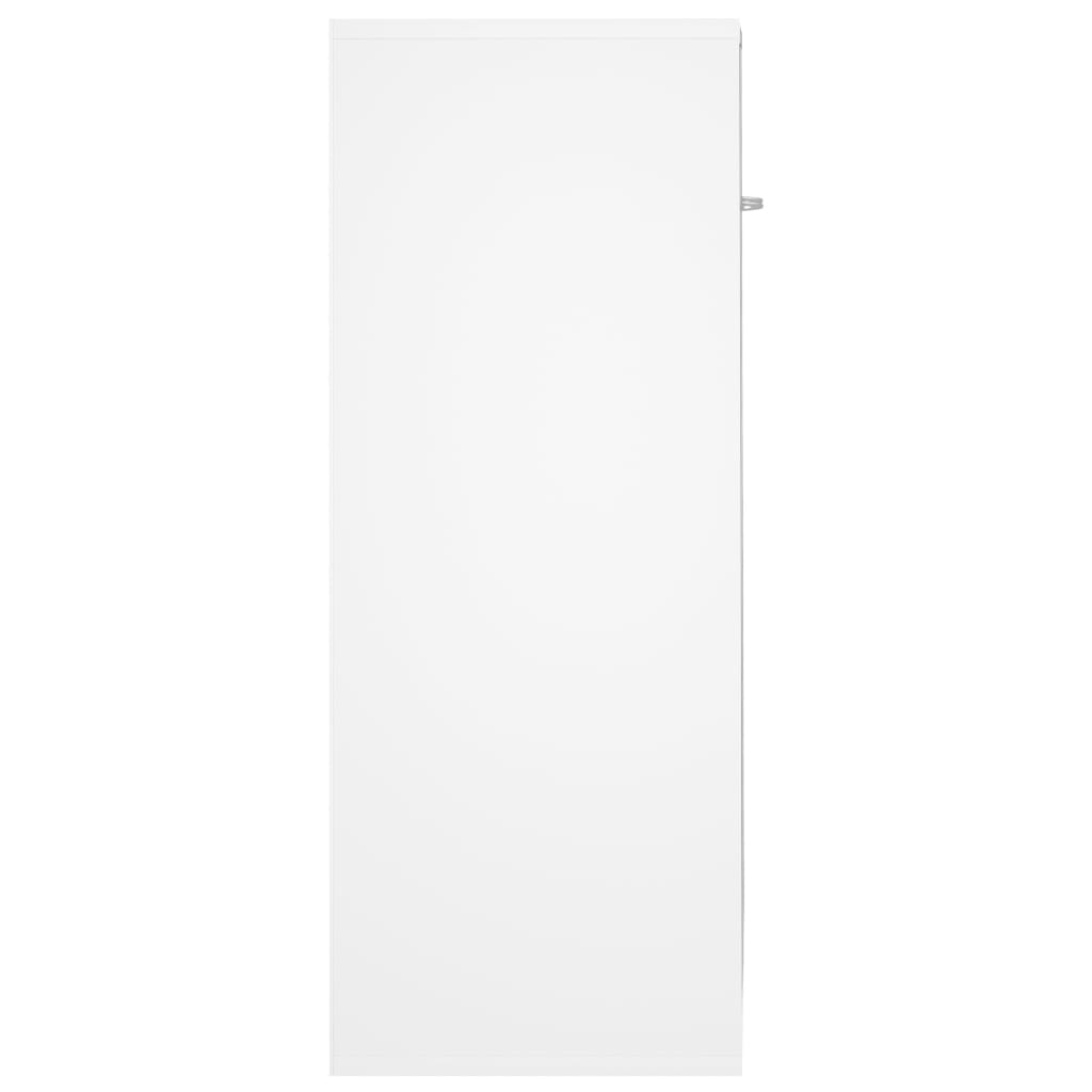 Sideboard, white, 60x30x75 cm, chipboard