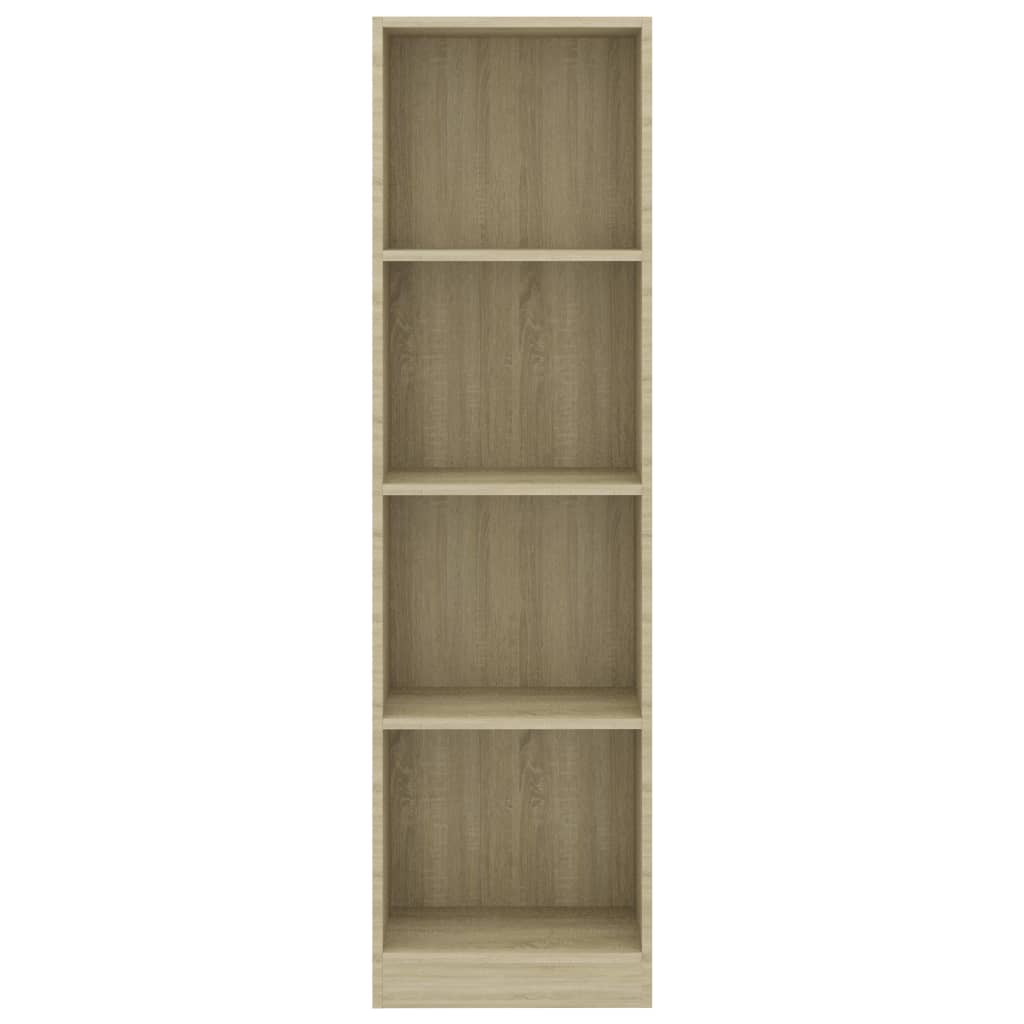 Bibliotecă 4 rafturi stejar sonoma 40x24x142 cm, lemn prelucrat