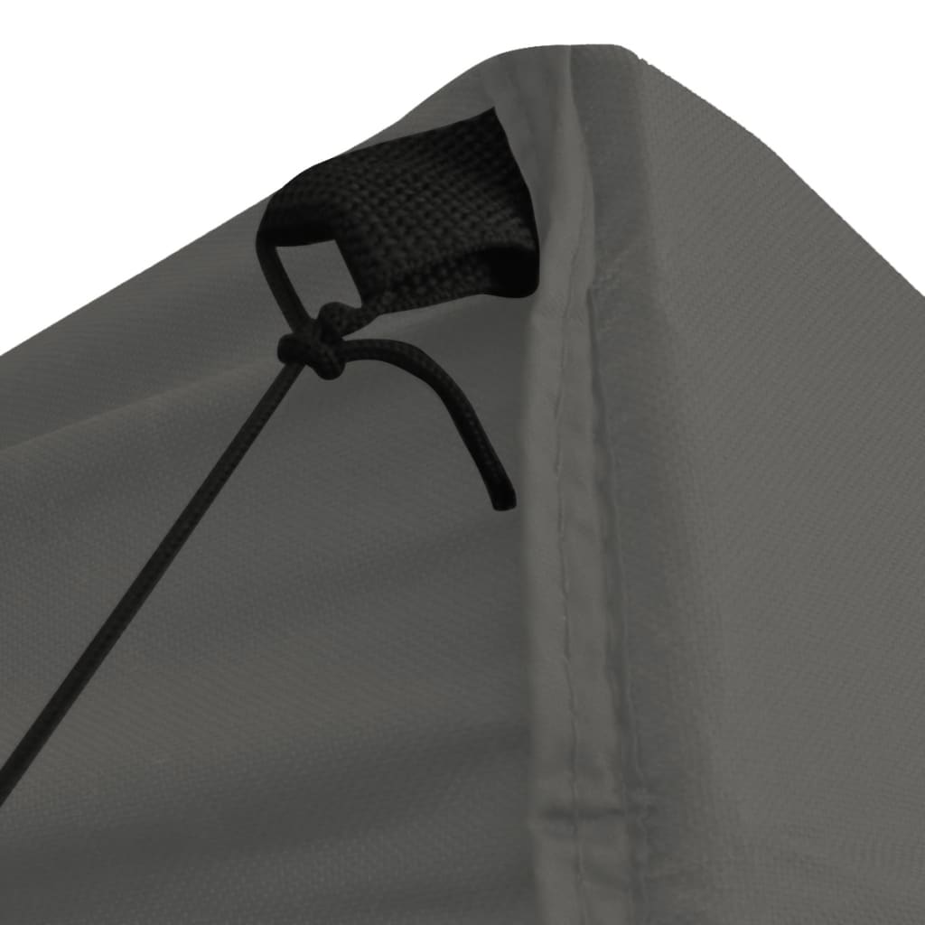 Cort de petrecere pliabil cu 4 pereți, antracit, 2 x 2 m, oțel