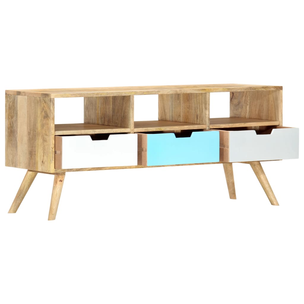 TV cabinet, 110 x 35 x 48 cm, solid mango wood