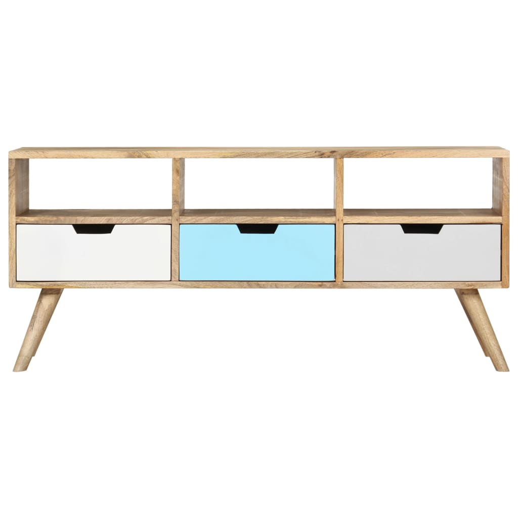 TV cabinet, 110 x 35 x 48 cm, solid mango wood