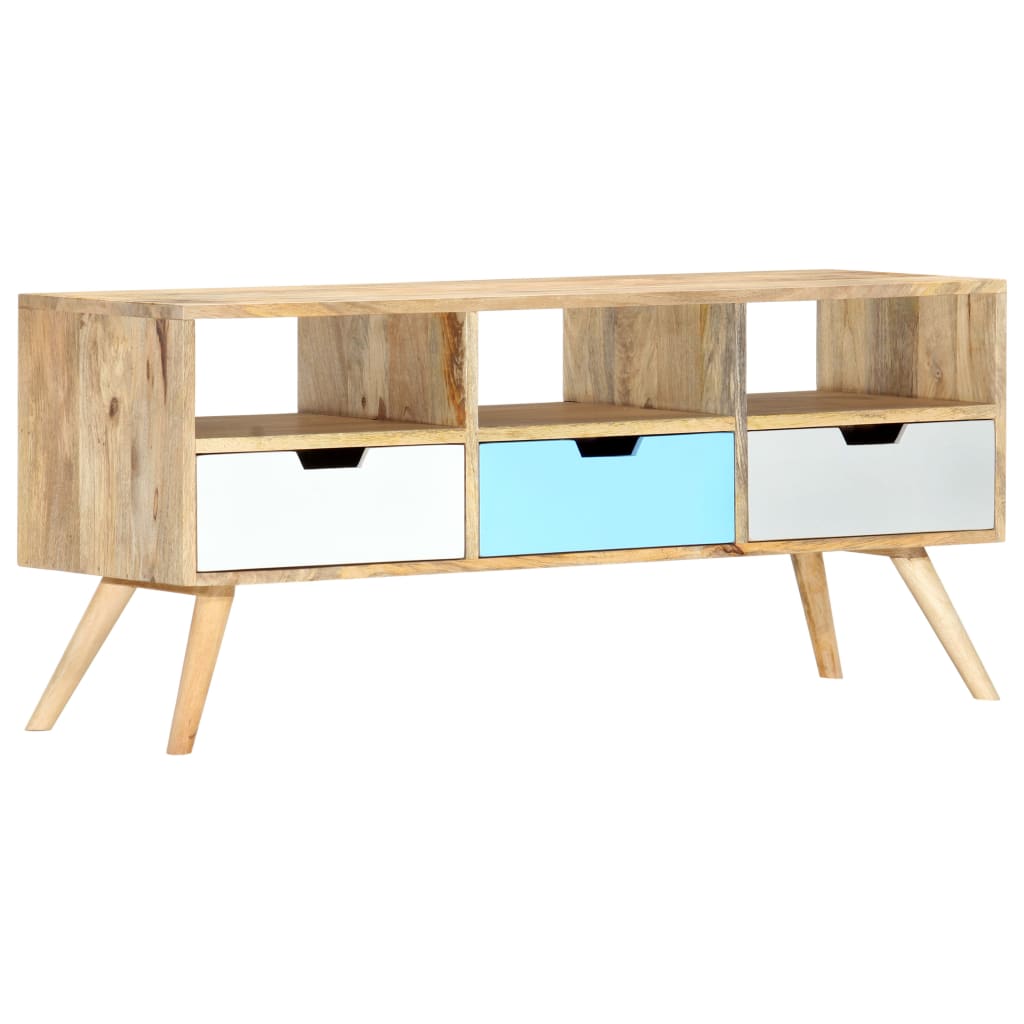TV cabinet, 110 x 35 x 48 cm, solid mango wood