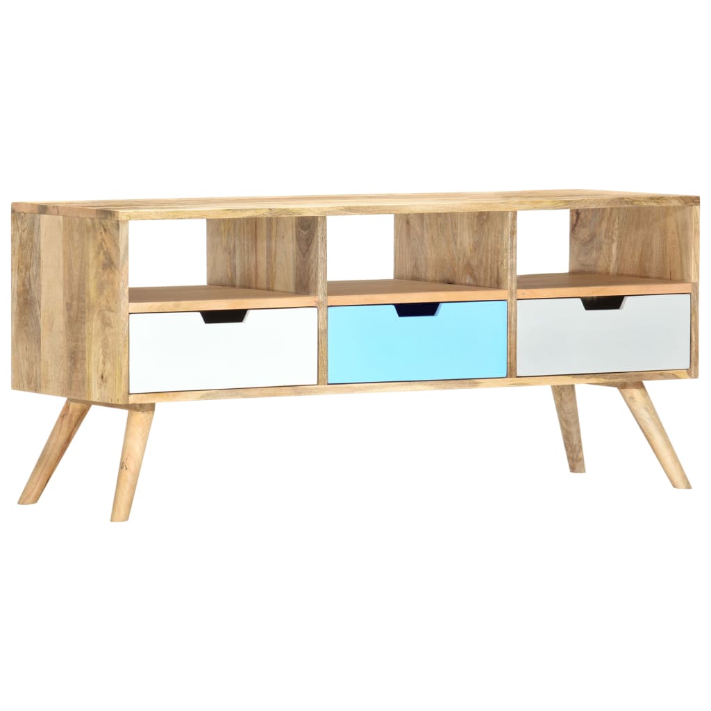 TV cabinet, 110 x 35 x 48 cm, solid mango wood