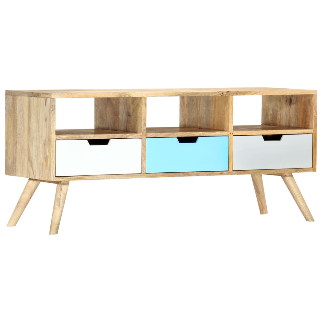 TV cabinet, 110 x 35 x 48 cm, solid mango wood