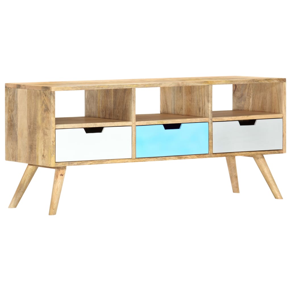 TV cabinet, 110 x 35 x 48 cm, solid mango wood