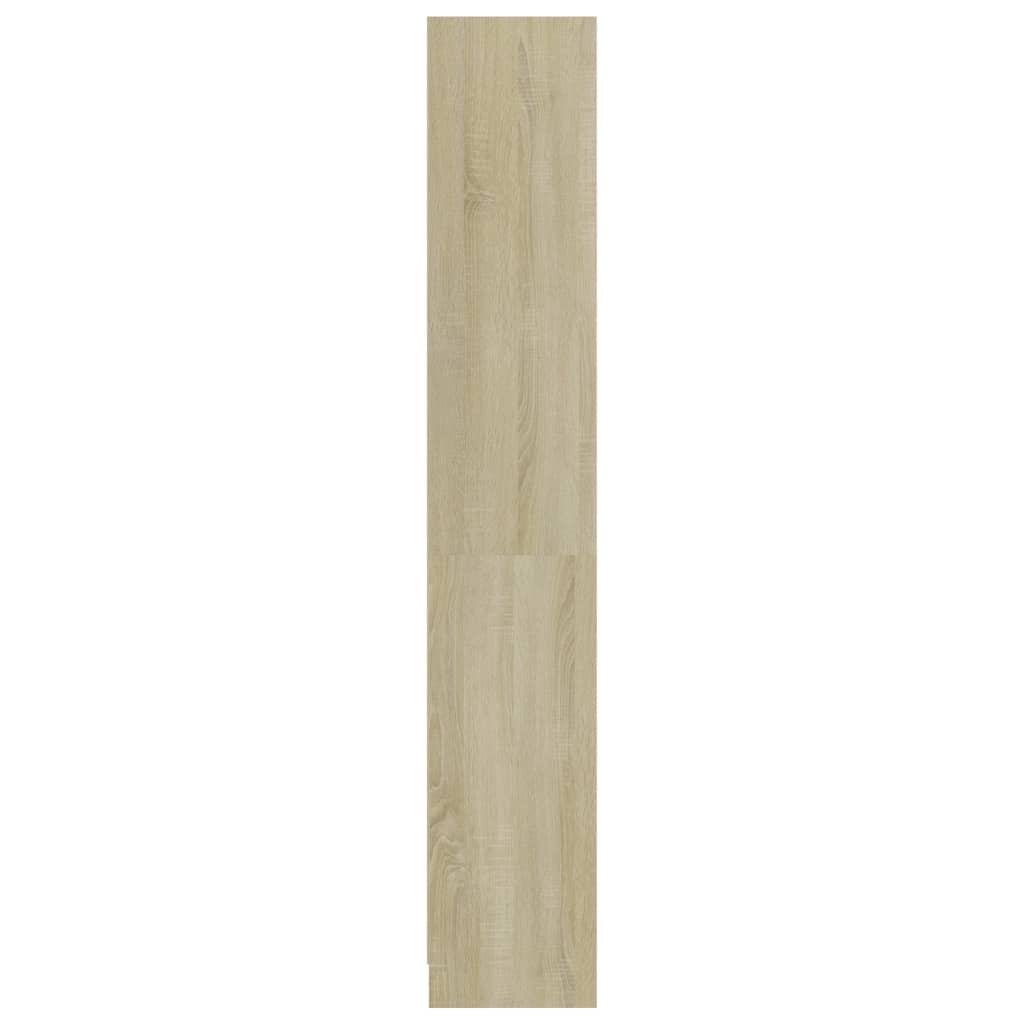 Bookcase with 4 shelves, Sonoma oak, 80 x 24 x 142 cm, Chipboard