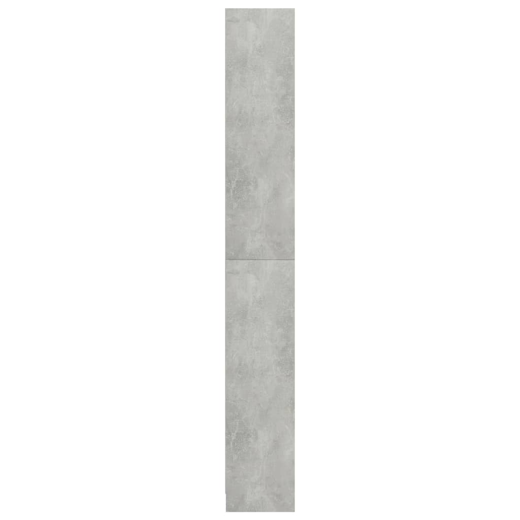 Bookcase with 5 shelves, concrete grey, 80 x 24 x 175 cm, chipboard