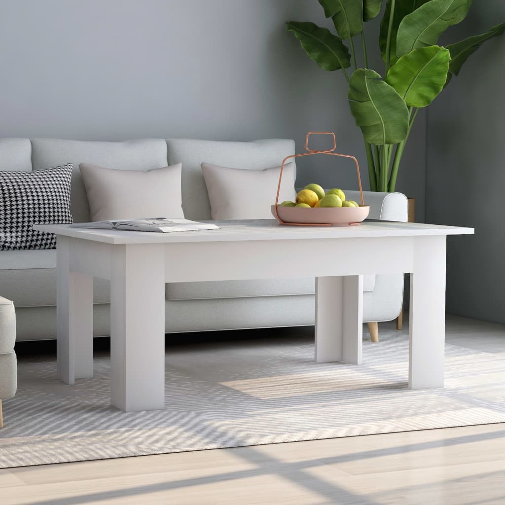 Coffee table, white, 100 x 60 x 42 cm, Chipboard