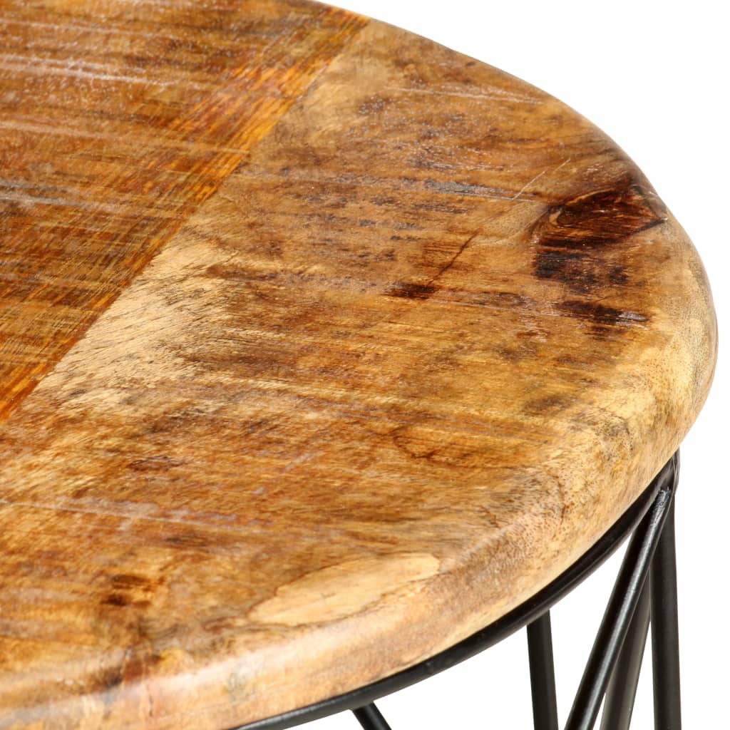 Coffee tables, 2 pcs., solid mango wood