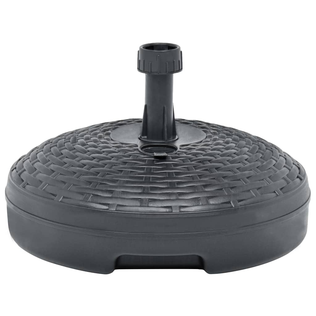 Suport umbrelă umplut nisip/apă antracit 20 L plastic ratan